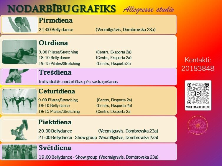 NODARBĪBU GRAFIKI no 1. septembra 2026. gada